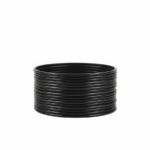 Black Plain Glass Bangles