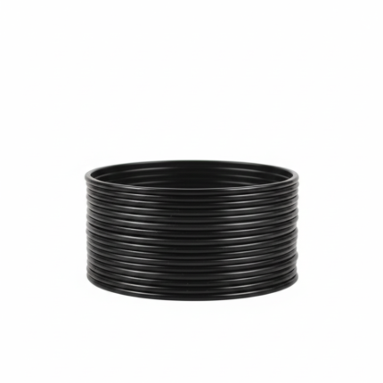 Black Plain Glass Bangles