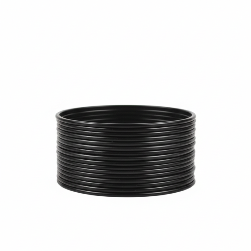 Black Plain Glass Bangles