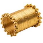 Golden Choori / Bangle Set with Ghungroo Edges