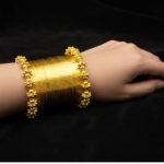 Golden Choori / Bangle Set with Ghungroo Edges - Image 2