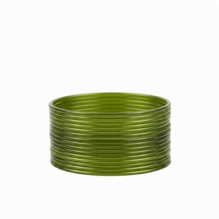 olive green plain Glass bangles