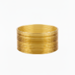 Golden plain Glass bangles