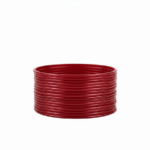 Red Plain Glass Bangles- 2 dozen