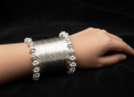 Silver Traditional Choori / Bangle Set with Ghungroo Edges - Image 2