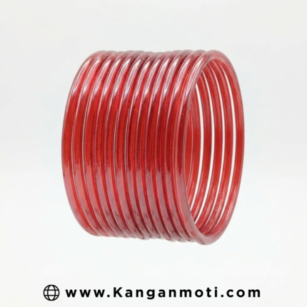 Translucent Ruby Red Bangles