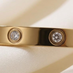 Golden Stone Bangle Bracelet for Girls | Trendy Women’s Fashion Jewellery