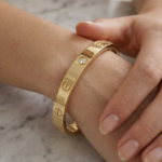 Golden Stone Bangle Bracelet for Girls | Trendy Women’s Fashion Jewellery