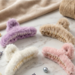 New Trendy Fur Hair Claw Clip