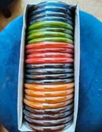 12 and 24 Piece Colourful Marble Glass Bangles Set for Women in Pakistan - Image 3