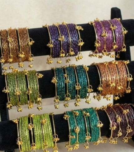 9 Set Box Kashmiri Raindrop Bangles