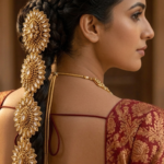 Golden Bridal Hair Paranda (4)