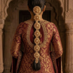 Golden Bridal Hair Paranda (4)