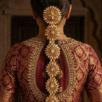 Golden Bridal Hair Paranda (4)