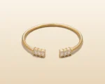 gold plated crystal kara pakistan party wear crystal bangle bracelet