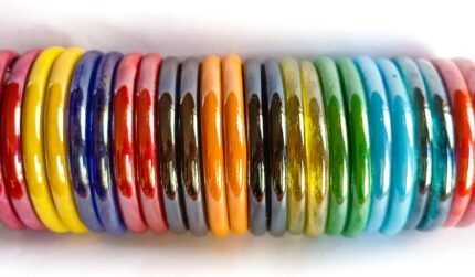 12 and 24 Piece Colourful Marble Glass Bangles Set for Women in Pakistan
