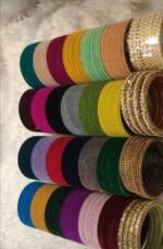 12 Piece Velvet Bangles Set for Women – Soft Glass Chooriyan in Pakistan - Image 3