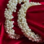 pearl gajra bangles white moti kangan kara set of 2 for women
