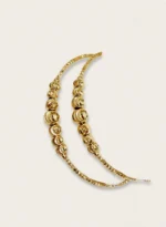 Stylish Adjustable Bracelet Pair – Golden Beaded Fashion Bracelets - Image 3