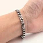 7mm Cuban Link Bracelet – Stylish Silver Chain Bracelet for Men & Women
