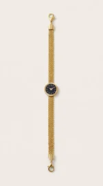 Women's Mesh Chain Watch-Style Bracelet – Korean Gold Design - Image 3