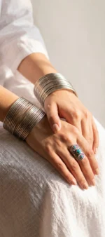 High Quality Metal Steel Bangles Set for Women – Pack of 12
