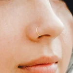 6 Pcs 8mm Simple Golden Nose Rings Set for Girls - Image 2