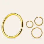 20 Pcs Golden & Silver 8mm Nose Rings Set for Piercing – Naak Ki Bali - Image 2