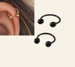 rose gold cartilage helix stud earrings