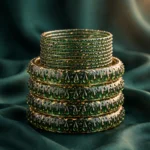 Kashmiri Raindrop Bangles Set – 4 Kangan + 12 Bangles