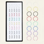 20 Pcs Multi-Color Nose Ring Set – Plain Nose Pins for Piercing & Non-Piercing, Women & Girls - Image 3